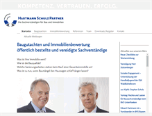 Tablet Screenshot of hartmann-schulz-partner.de